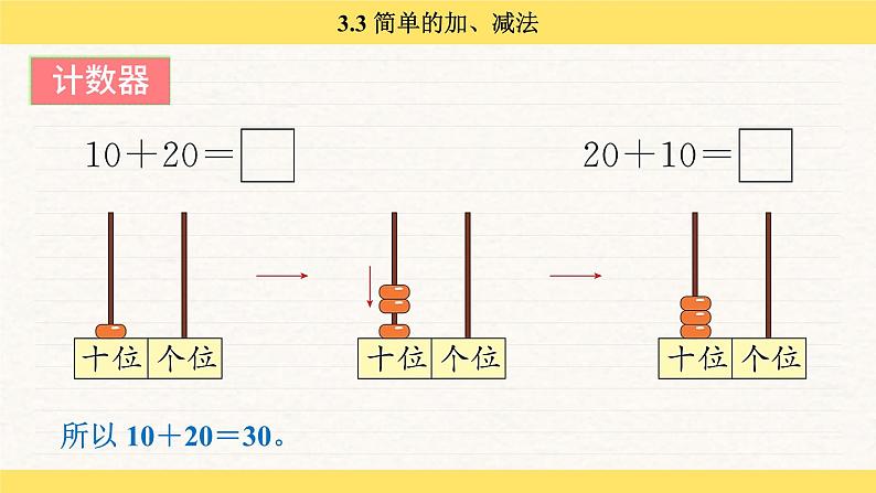 人教版（2024）数学一年级下册 3.3 简单的加、减法（课件）第7页