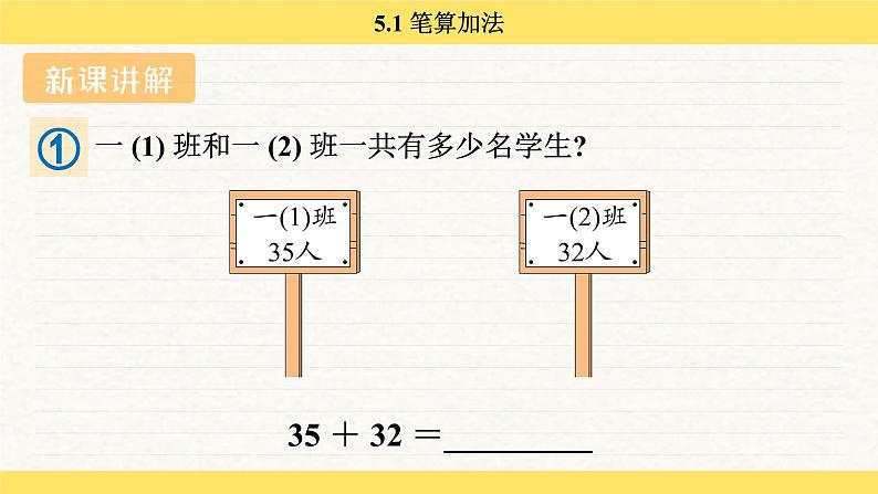 人教版（2024）数学一年级下册 5.1 笔算加法（课件）第5页