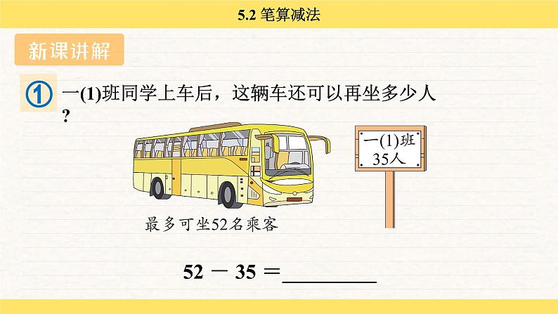 人教版（2024）数学一年级下册 5.2 笔算减法（课件）第5页