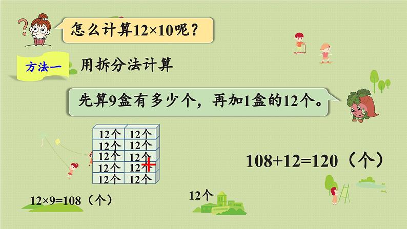 2025春数学苏教版三年级下册第一单元第一课时两位数乘两位数的口算和估算课件第5页