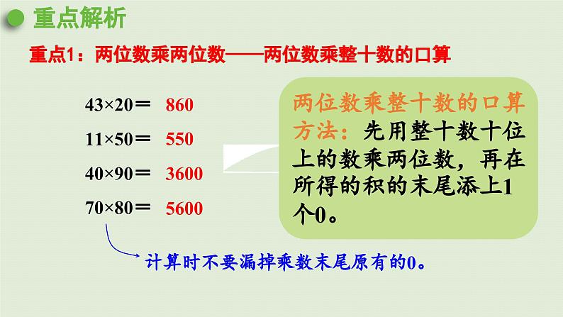 2025春数学苏教版三年级下册第十单元第一课时两位数乘两位数的计算两步混合运算课件第3页