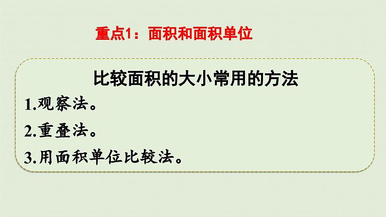 2025春数学苏教版三年级下册第十单元第四课时长方形和正方形的面积课件第7页