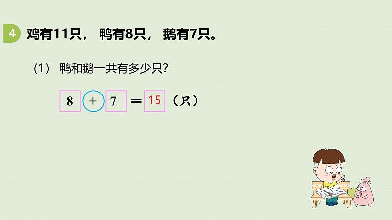 2025春苏教版数学一年级下册第1单元20以内的退位减法第11课时复习（2）课件第8页