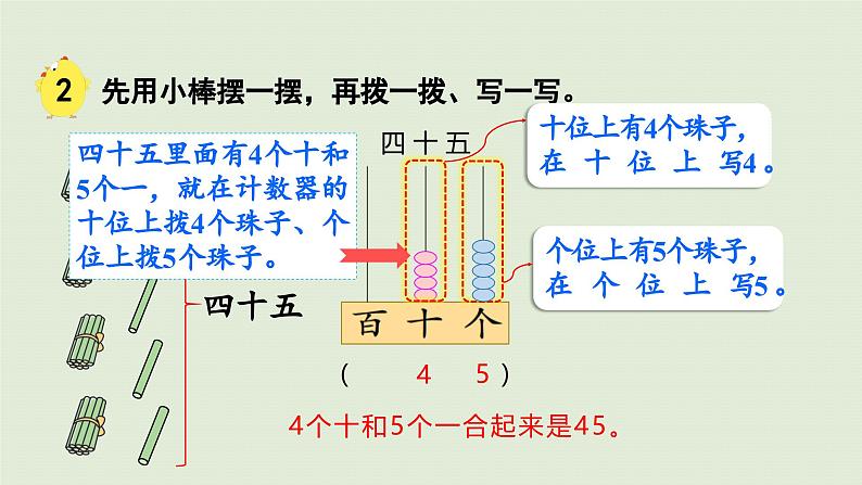 2025春苏教版数学一年级下册第3单元认识100以内的数第2课时写数读数课件第7页