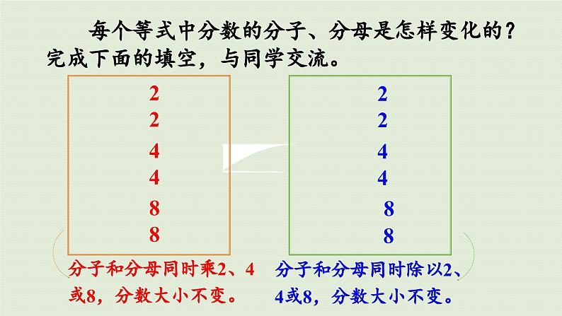 2025春苏教版数学五年级下册第四单元 第七课时  分数的基本性质课件第7页