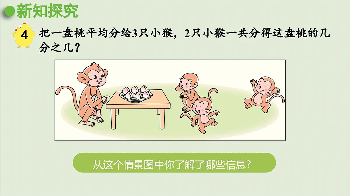 2025春数学苏教版三年级下册第七单元第三课时认识一个整体的几分之几课件第5页