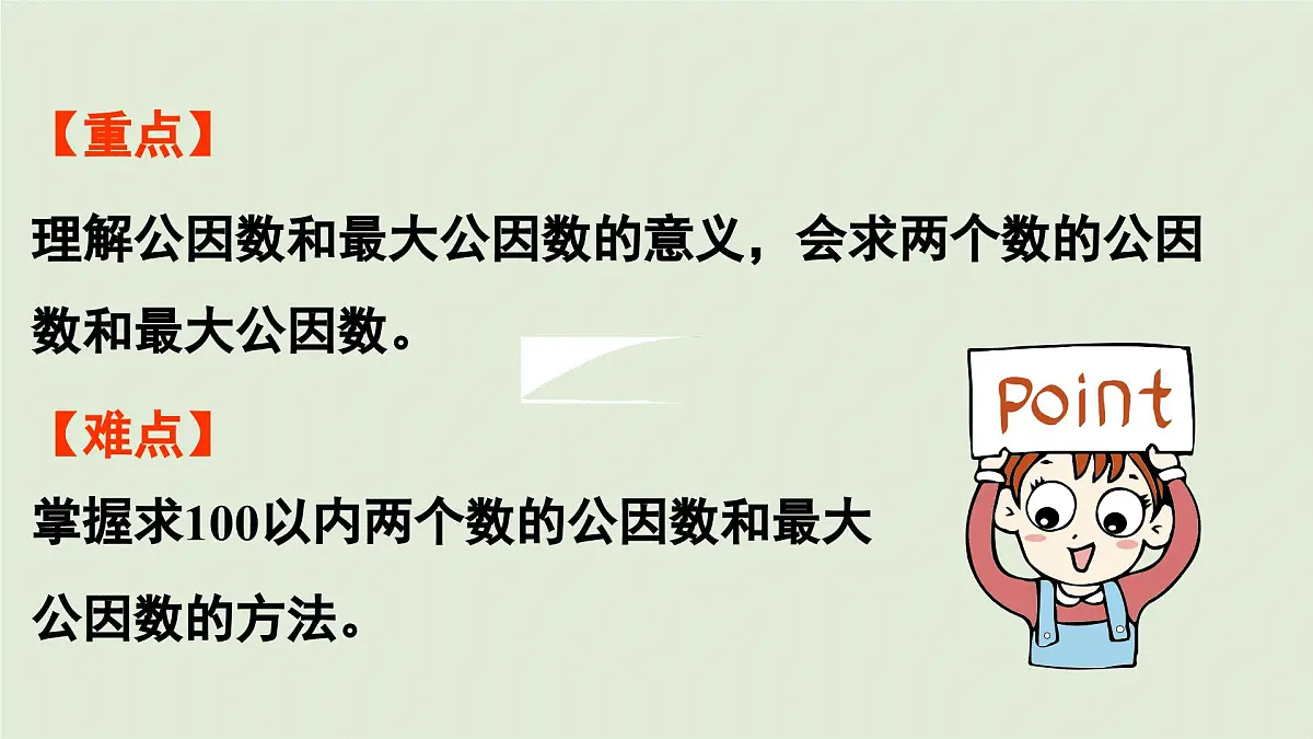 2025春苏教版数学五年级下册第三单元 第六课时 公因数和最大公因数课件第3页