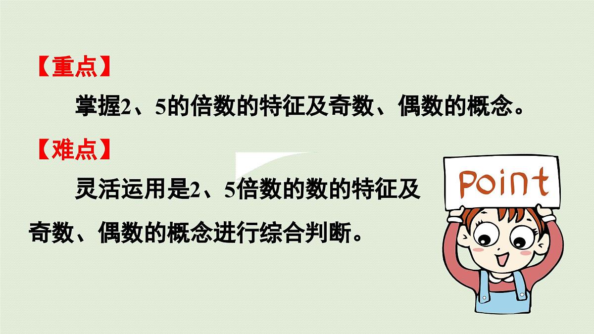 2025春苏教版数学五年级下册第三单元 第二课时  2和5的倍数的特征课件第3页