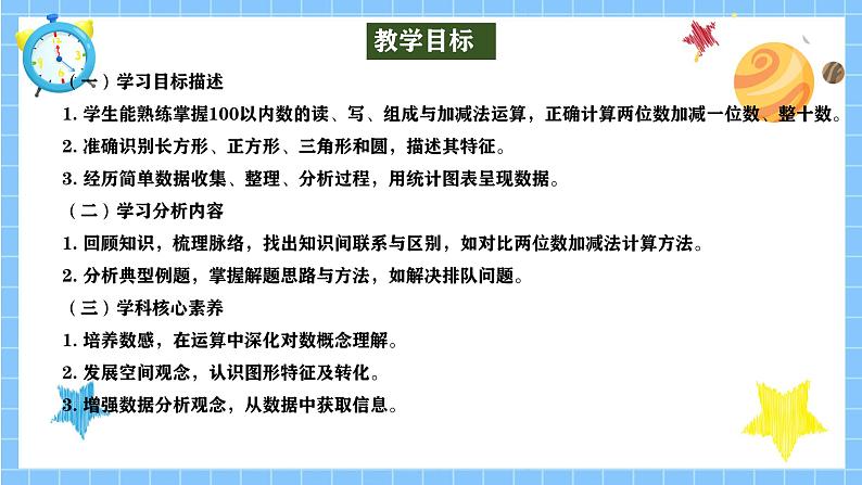 冀教版一年级数学下册第六单元3《期末复习一一问题与思考》第2页