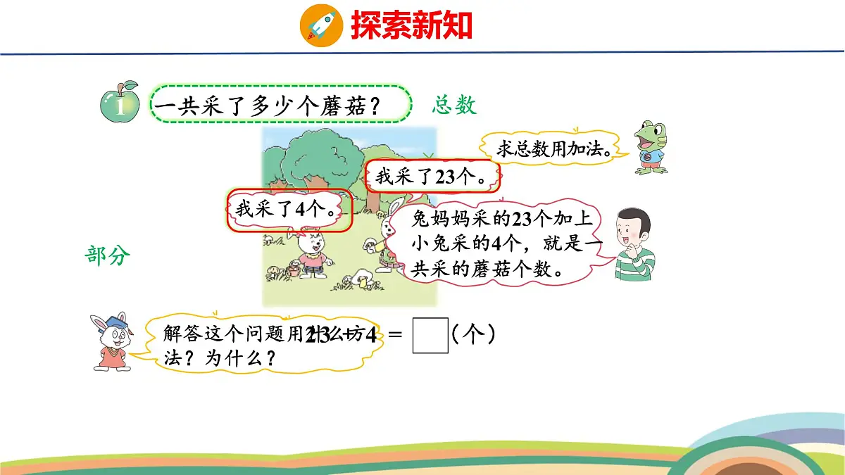 冀教版一年级数学下册课件 3.3 第1课时 两位数加一位数（不进位）第4页