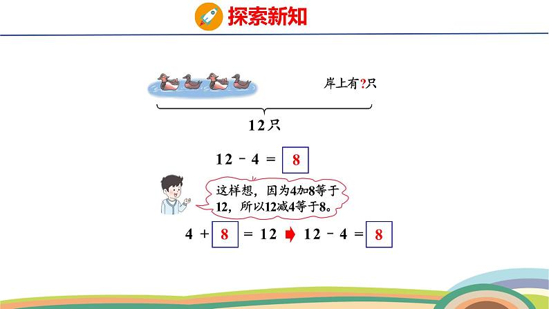 冀教版一年级数学下册课件 第1单元 第3课时  12减几第6页