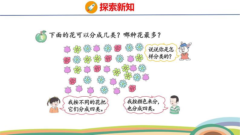 冀教版一年级数学下册课件 第2单元 第2课时  分类整理（一）2第4页