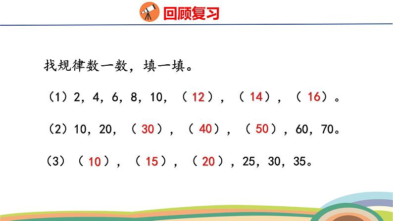 冀教版一年级数学下册课件 3.1 第7课时 百数表第3页