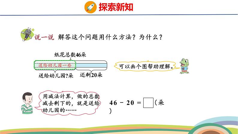 冀教版一年级数学下册课件 3.2 第3课时  两位数减整十数第5页