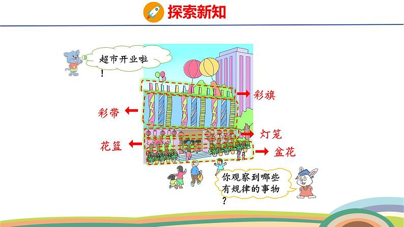 冀教版一年级数学下册课件 第5单元 第1课时  用字母或数字表示事物排列的规律第4页