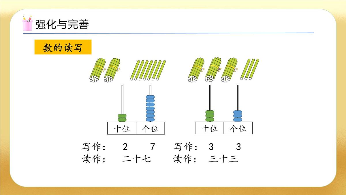 新人教版数学一年级下册第三单元复习（教学课件）第8页