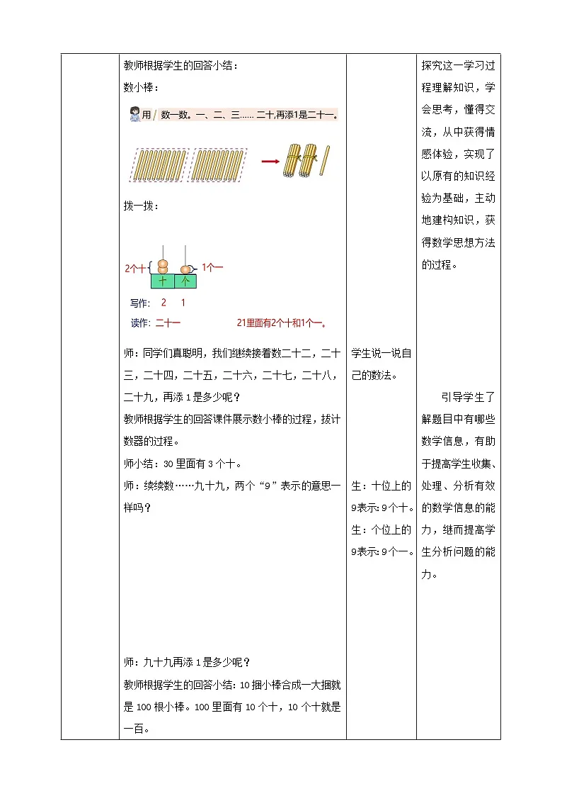 青岛版一下2.1《两位数的认识》（教案）第2页