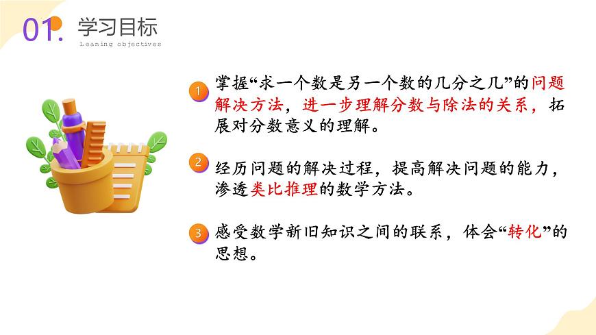 第四单元 第03课时 求一个数是另一个数的几分之几（教学课件）第2页