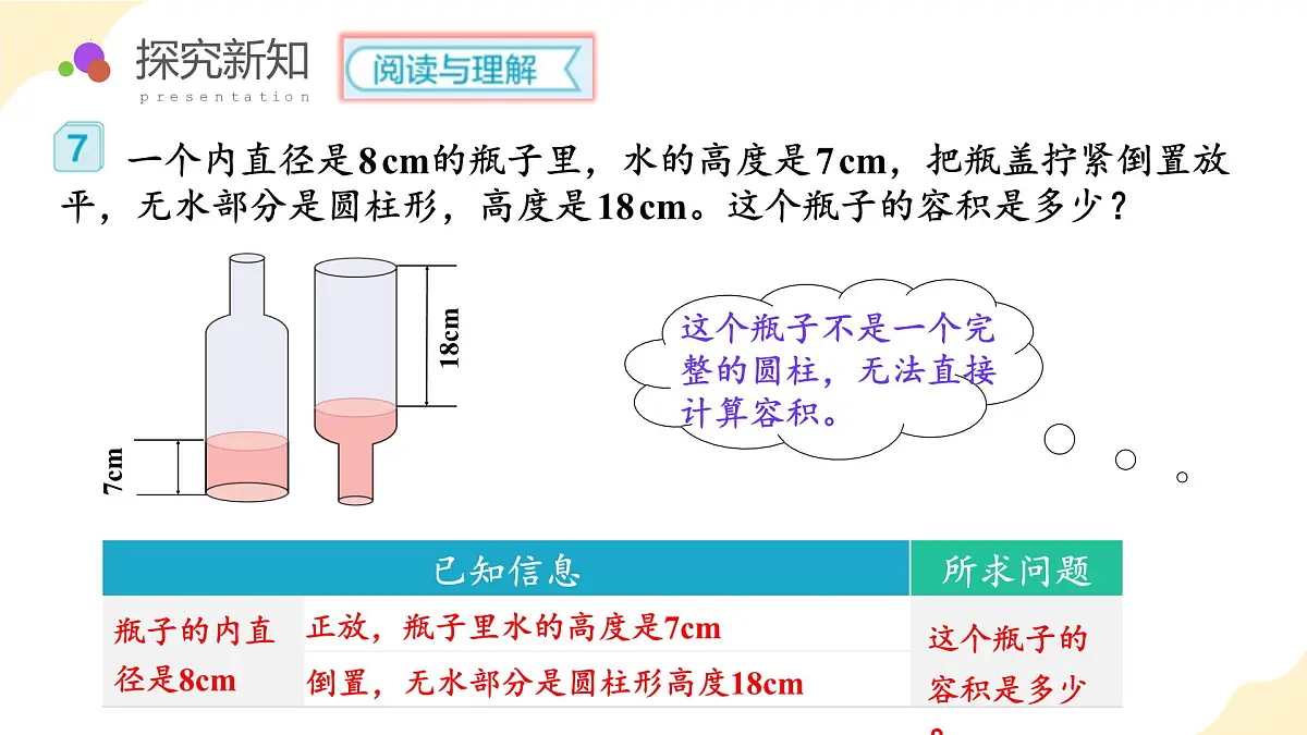 第三单元 第04课时 解决问题 求不规则物体的容积 例7（教学课件） 第8页