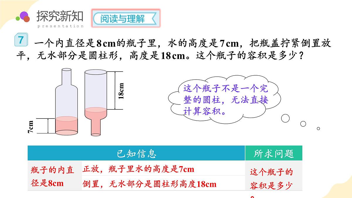 第三单元 第04课时 解决问题 求不规则物体的容积 例7（教学课件） 第8页