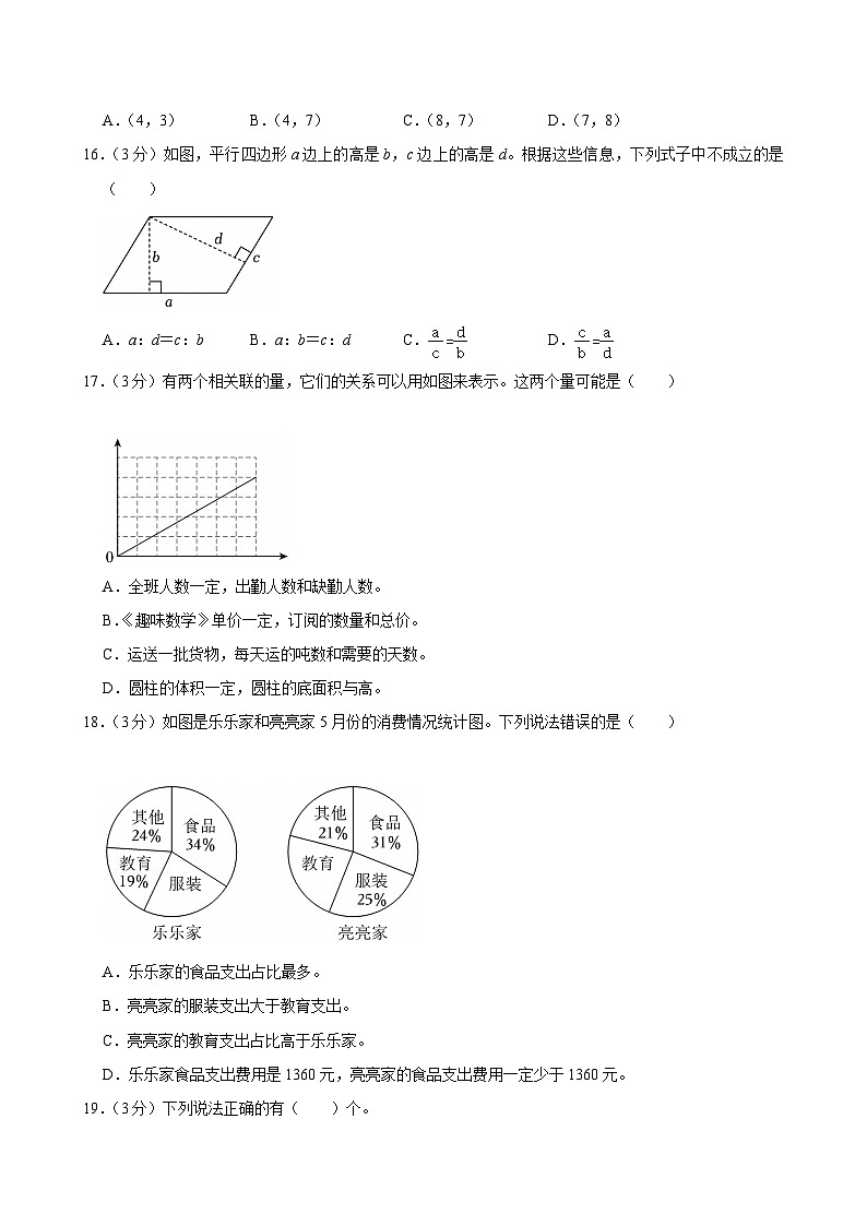 2024年湖南省长沙市小升初数学试卷第3页