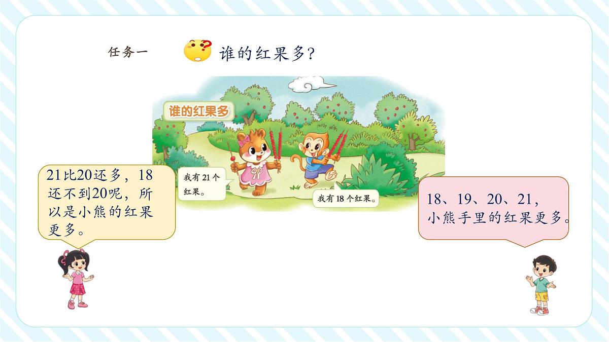 【课堂无忧】北师大版新版一年级下册4.4《谁的红果多》（课件）第7页