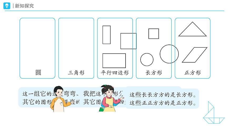 《认识平面图形》教学课件-2024-2025学年一年级下册数学人教版第7页