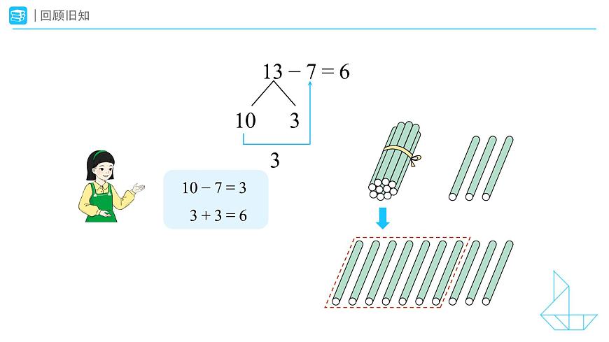 《20 以内的退位减法-整理和复习》教学课件-2024-2025学年一年级下册数学人教版第5页