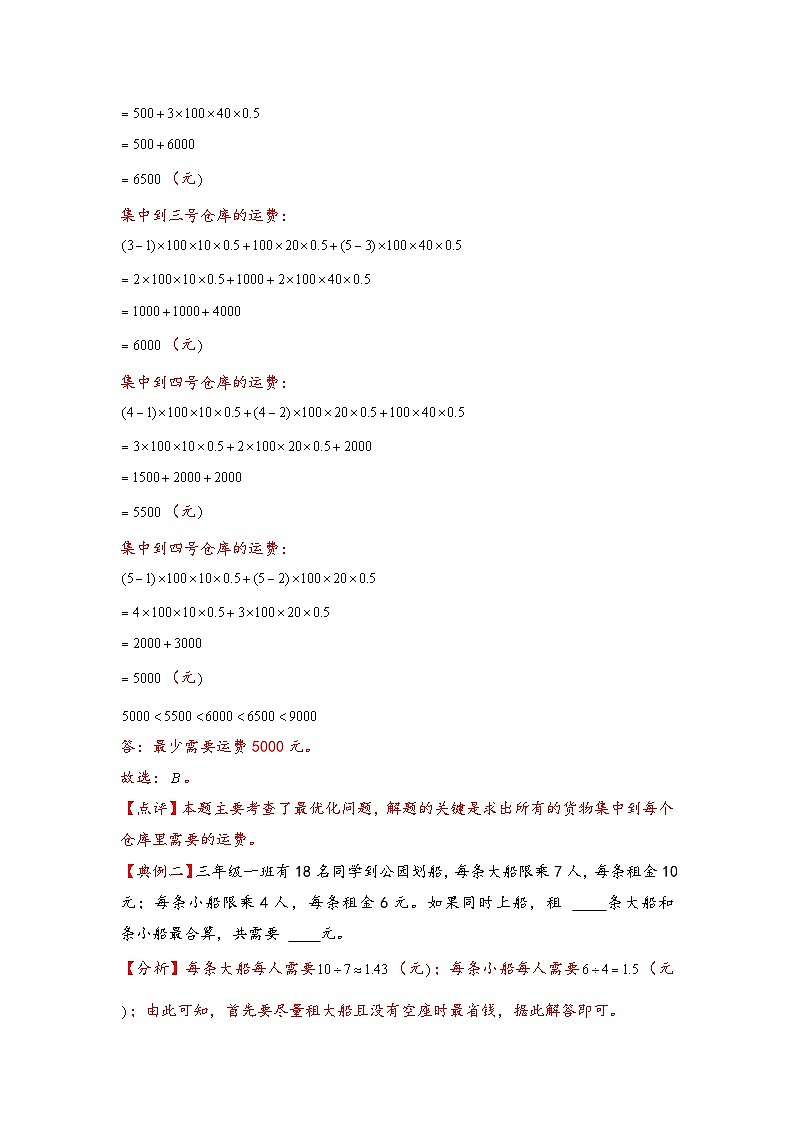 （典型应用题专项讲义）专题15-最优化问题-小升初数学模块化思维提升（教师版）（通用版）第2页