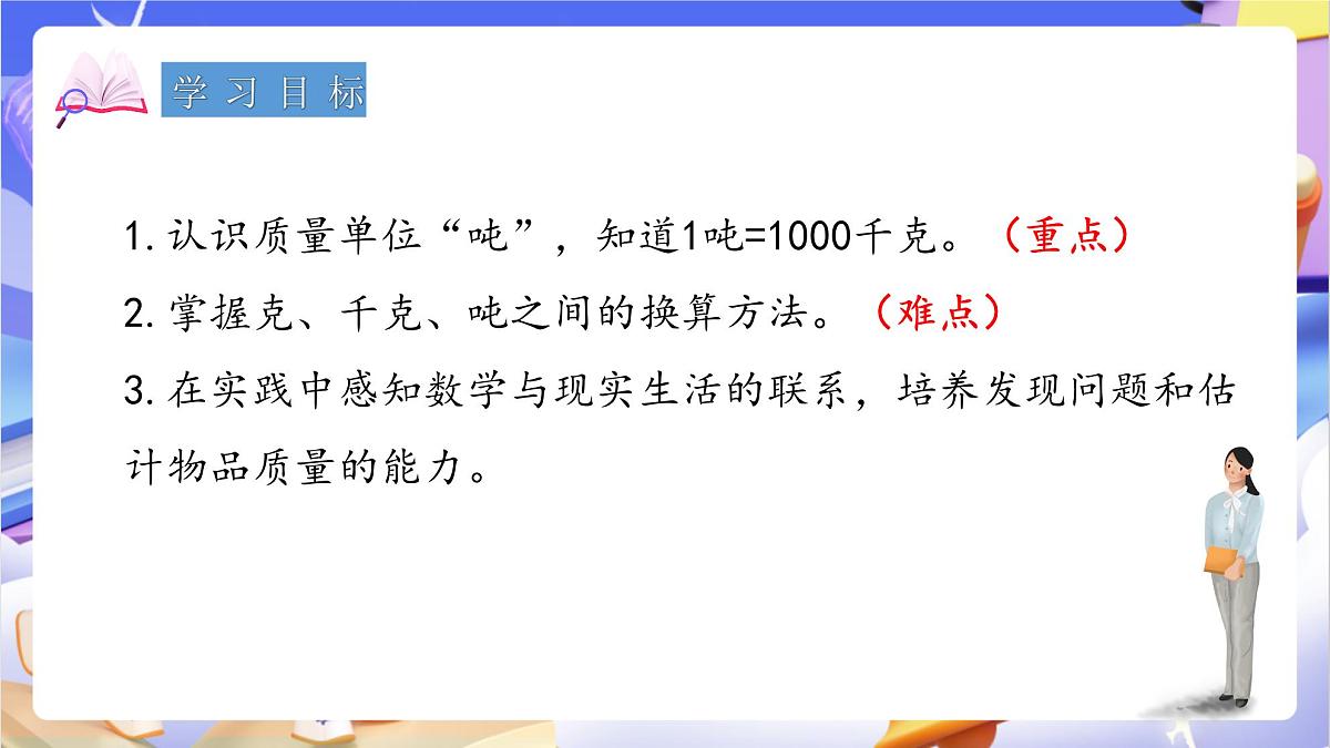 青岛版（2024）数学三上1.2《 吨的认识》（课件）第2页