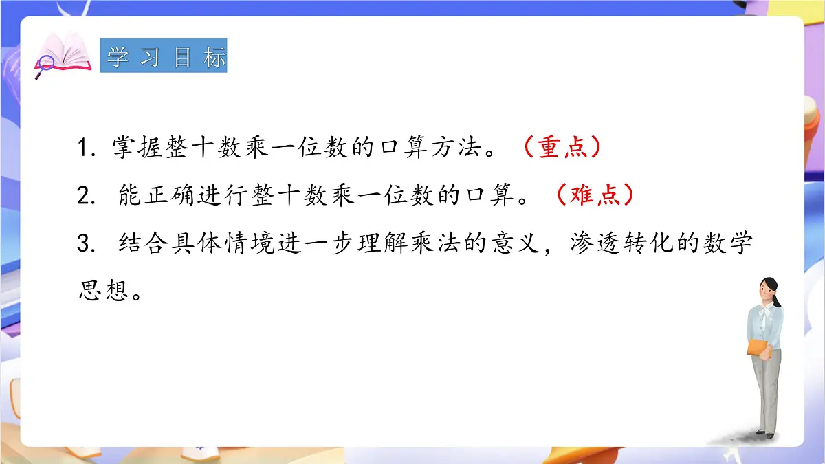 青岛版（2024）数学三上2.1 《两位数乘一位数的口算》（课件）第2页