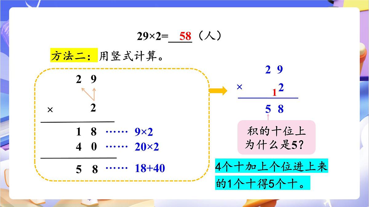 青岛版（2024）数学三上2.3 《两位数乘一位数（进位）的乘法》（课件）第7页