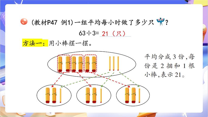 青岛版（2024）数学三上5.2《 两位数除以一位数的笔算》  课件第5页