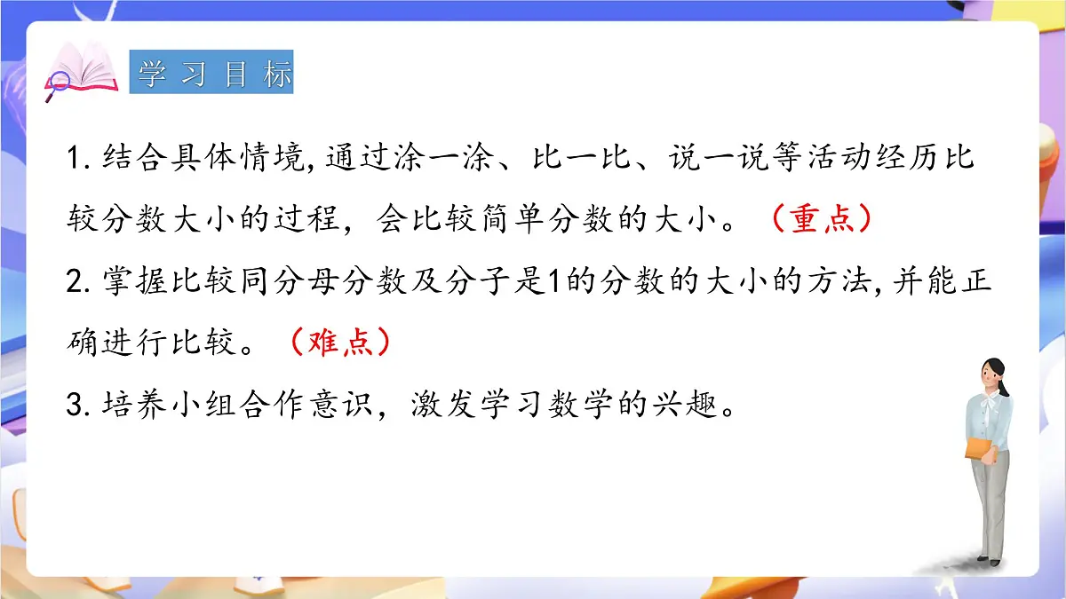 青岛版（2024）数学三上9.2 《分数的大小比较》 课件第2页