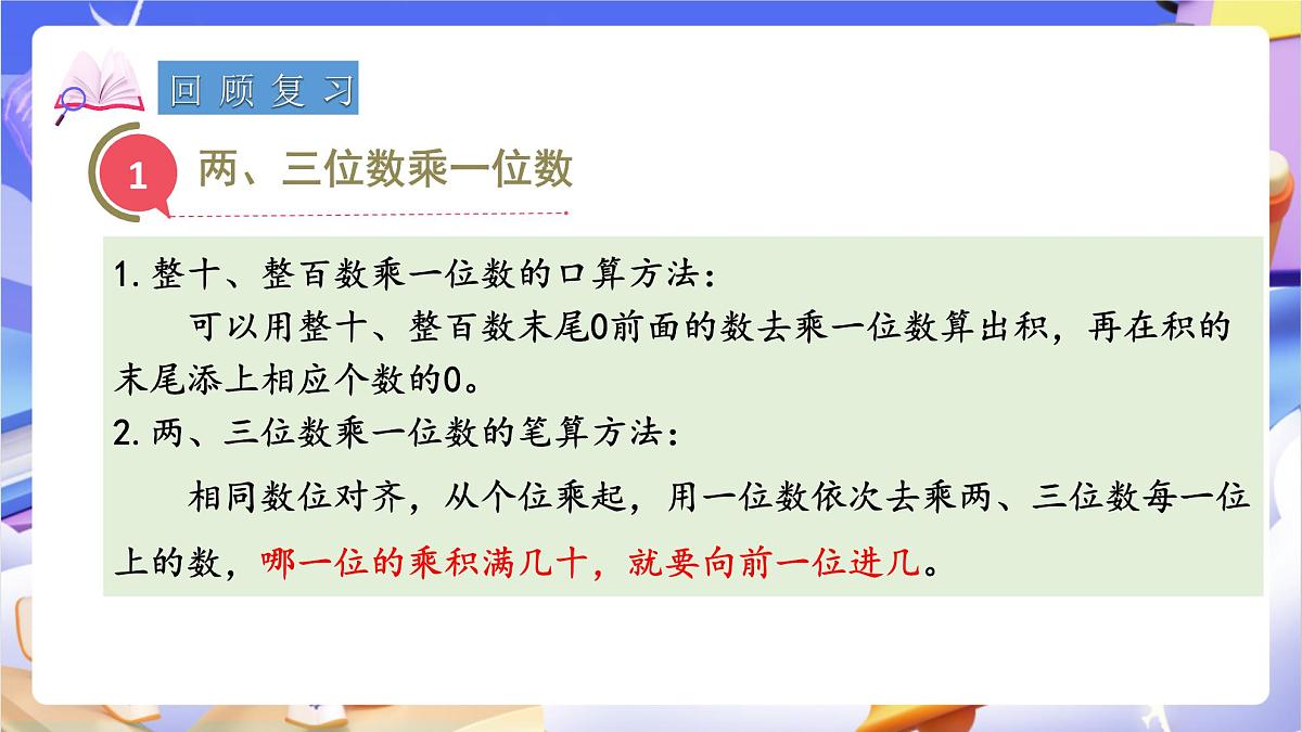 青岛版（2024）数学三上 总复习1 《 数与代数》课件第2页