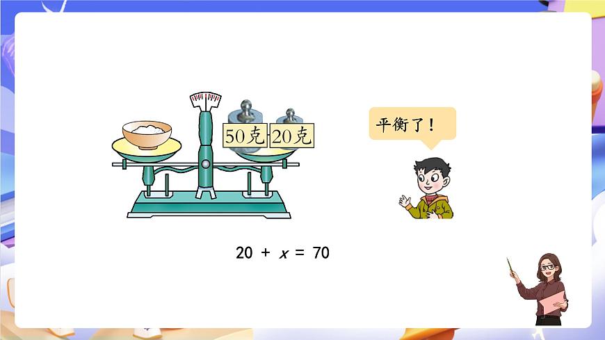 青岛版（2024）数学五上 4.1 《方程的意义》 课件第7页
