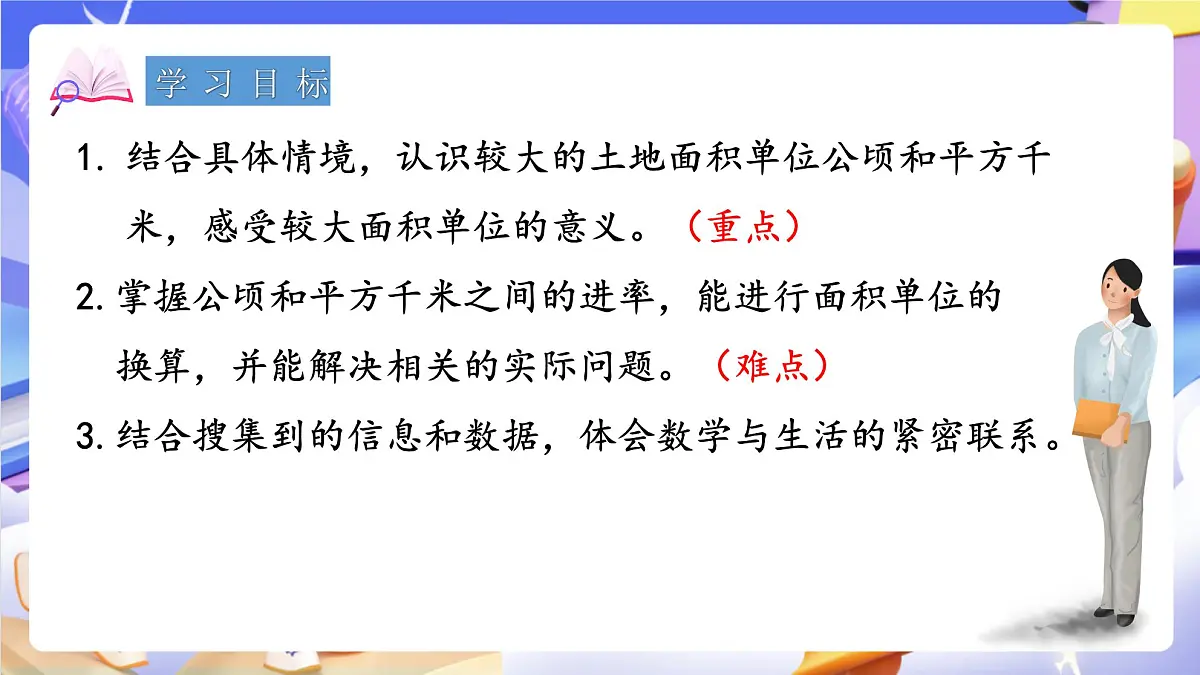 青岛版（2024）数学五上5. 《公顷、平方千米》 课件第2页