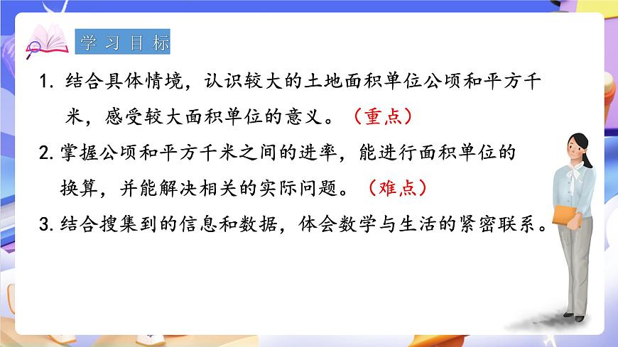 青岛版（2024）数学五上5. 《公顷、平方千米》 课件第2页