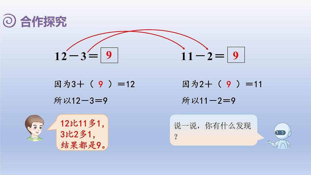 人教版（2024）一年级数学下册二20以内的退位减法4.十几减5432课件第7页