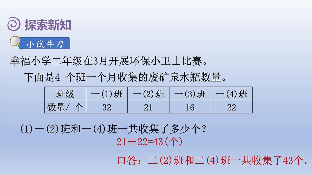 人教版（2024）一年级数学下册五100以内的笔算加减法1.笔算加法课件第8页