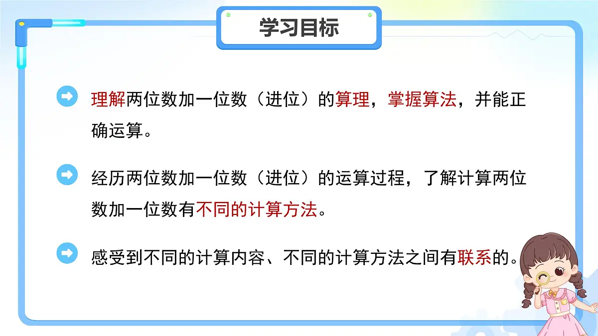 第四单元《口算两位数加一位数、整十数（进位）》课件 小学数学人教版（2024）一年级下册第2页