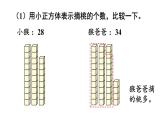 小學(xué)數(shù)學(xué)新冀教版一年級下冊三100以內(nèi)的數(shù)與加減法第5課時 數(shù)的大小比較教學(xué)課件2025春