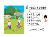 小學(xué)數(shù)學(xué)新冀教版一年級(jí)下冊(cè)三100以內(nèi)的數(shù)與加減法第11課時(shí) 兩位數(shù)加一位數(shù)（不進(jìn)位）教學(xué)課件2025春