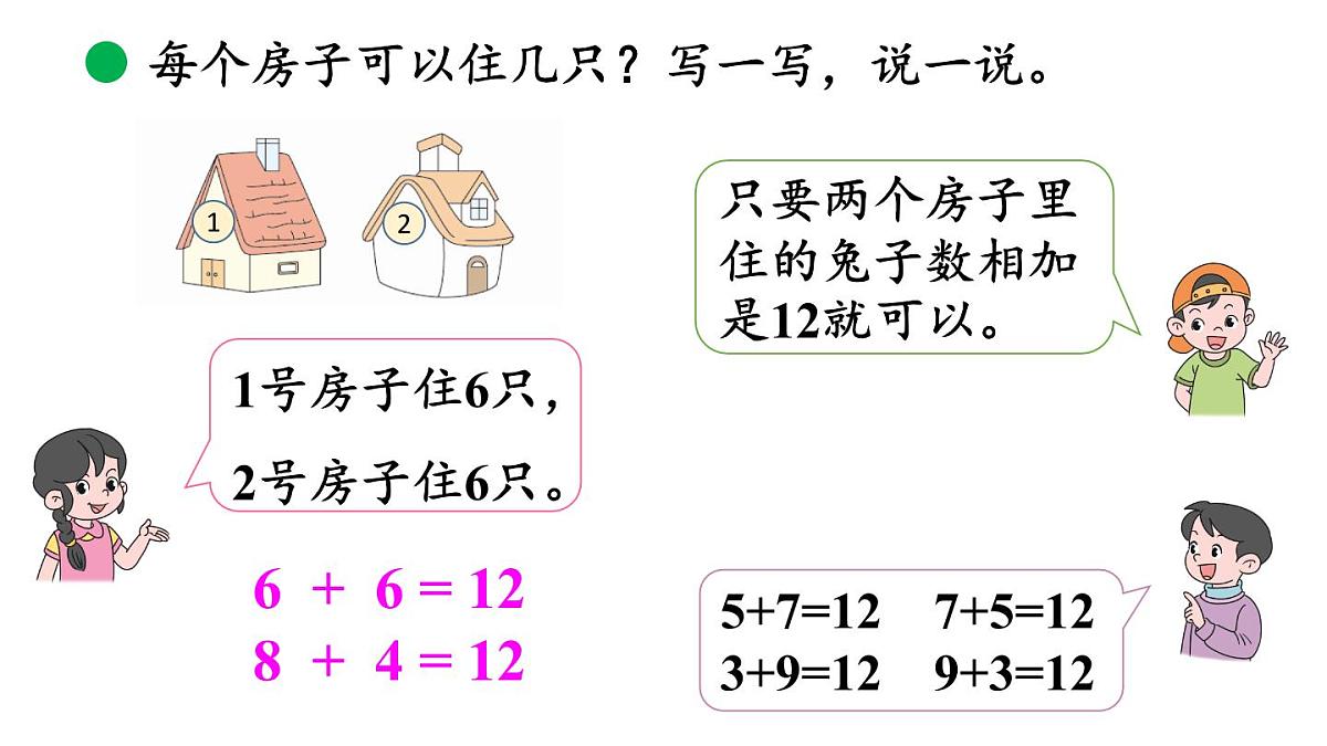 小学数学新北师大版一年级下册1.6小兔子安家教学课件2025春第5页