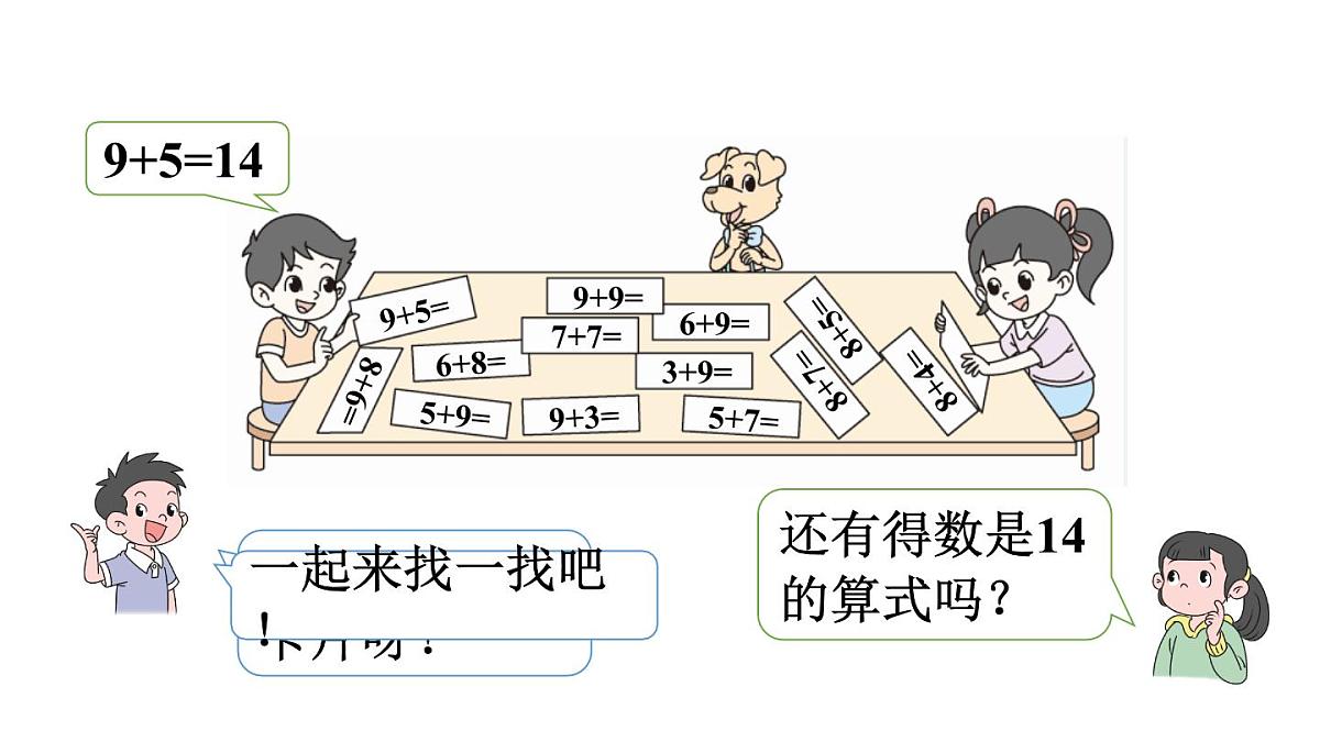 小学数学新北师大版一年级下册1.7做个加法表教学课件2025春第2页