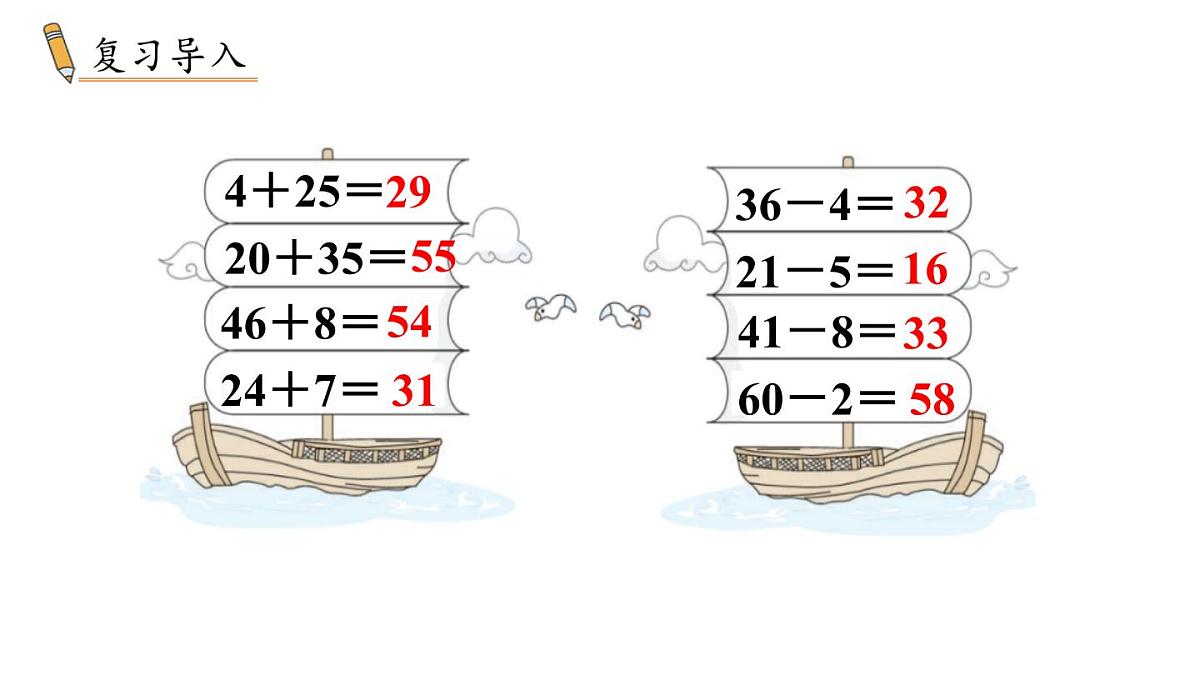 小学数学新冀教版一年级下册三100以内的数与加减法第15课时 求两数相差多少教学课件2025春第2页