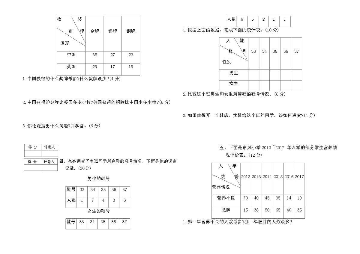 人教版三年级数学下册第三单元达标测试卷（含答案）第2页