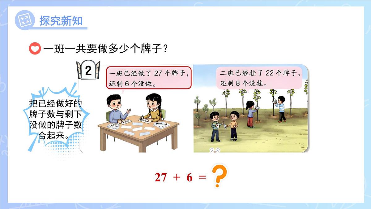 第四单元《两位数加一位数（进位）的口算》课件 数学青岛版（2024）一年级下册第6页