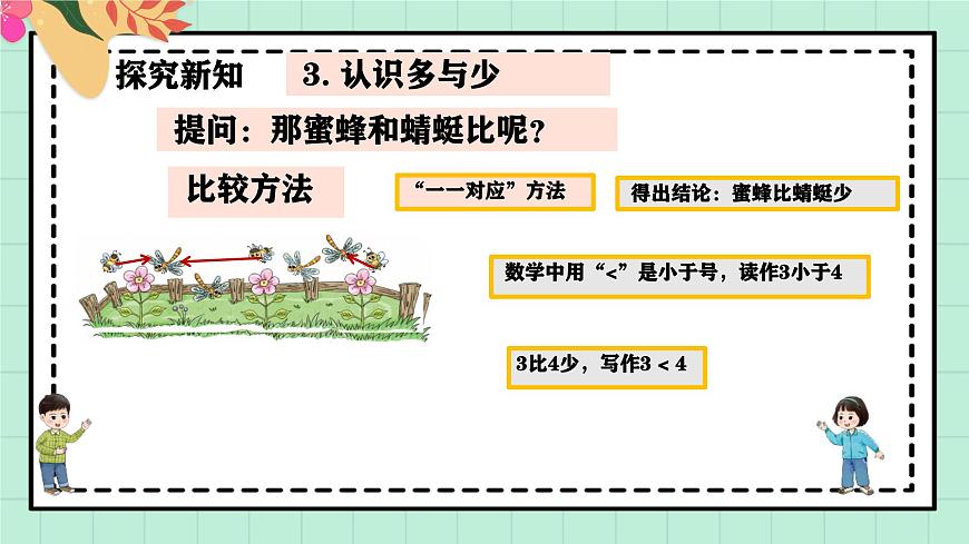 西是大版一年级上册数学第一单元《0~9的认识-比较》1《数一数 比一比》第8页