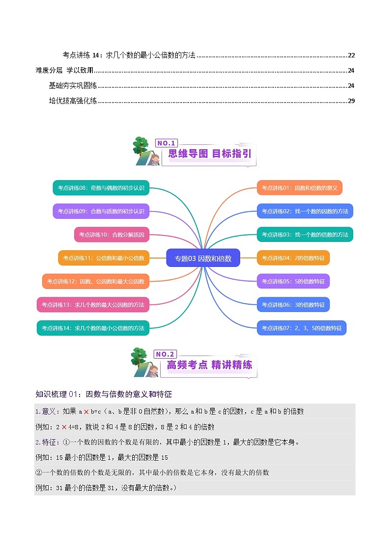 专题03 因数和倍数（教师版）第2页